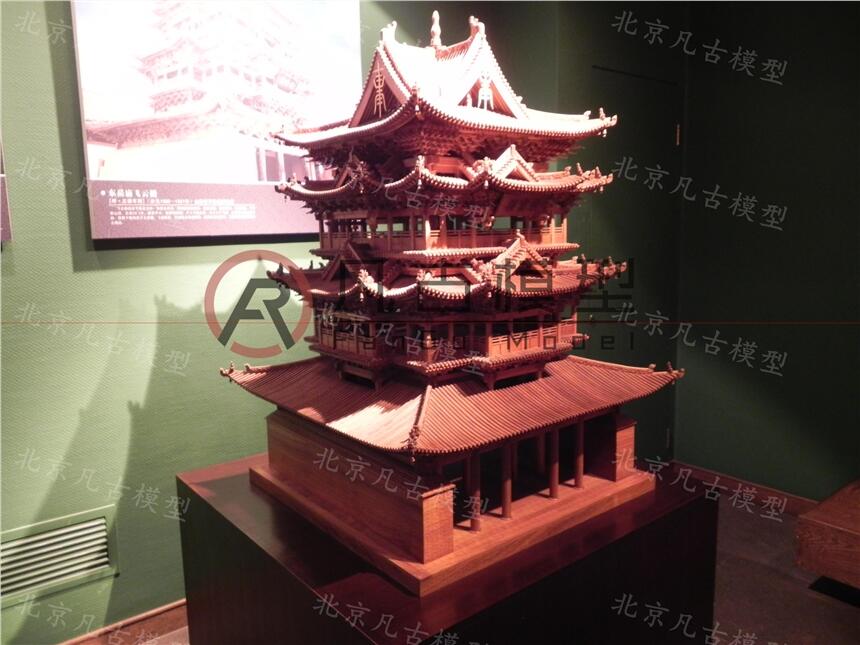 仿古建筑模型 古建場景模型 古代人物造型