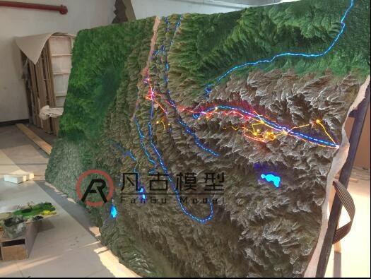 中國(guó)地形地貌模型 微縮景觀模型 雕塑模型