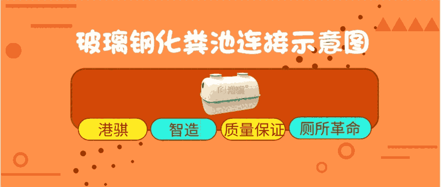 玻璃鋼化糞池連接示意圖 山東旱改廁設(shè)備廠家-港騏