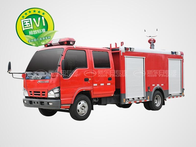 國六五十鈴600P2.5噸水罐泡沫聯(lián)用消防車廠家直銷多少錢