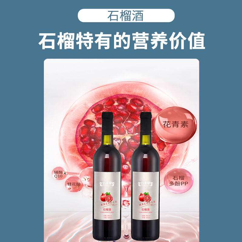 石榴酒代加工貼牌定制OEM/odm 商用瓶裝養(yǎng)生配制酒生產(chǎn)批發(fā)包郵廠家