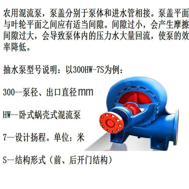 150HW-5低揚(yáng)程排澇混流泵涇洋大流量抽水機(jī)