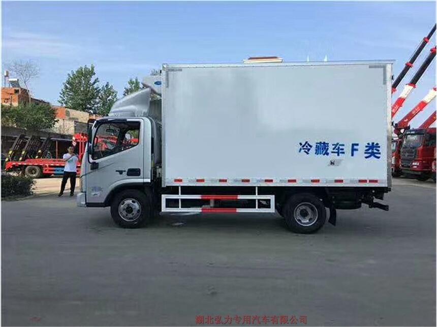 廣西藍(lán)牌4.2米生鮮冷凍品運(yùn)輸車好上牌嗎