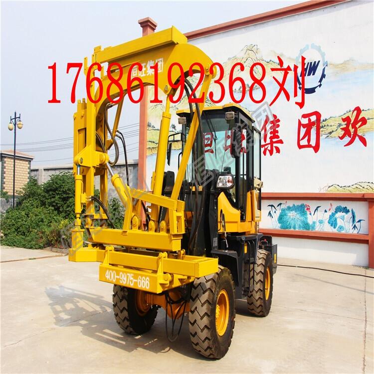 高速公路護(hù)欄打樁機(jī) 公路護(hù)欄打拔鉆一體機(jī) 裝載式打樁機(jī)