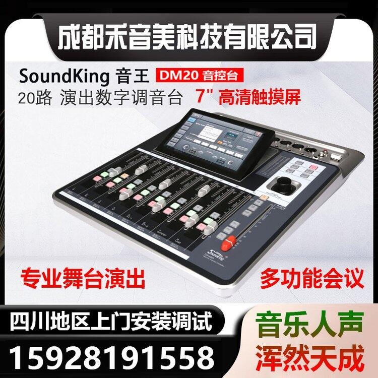 成都 Soundking 音王 20路專業(yè)演出 7寸觸摸屏 帶效果混響數(shù)字調(diào)音臺(tái)代理銷售