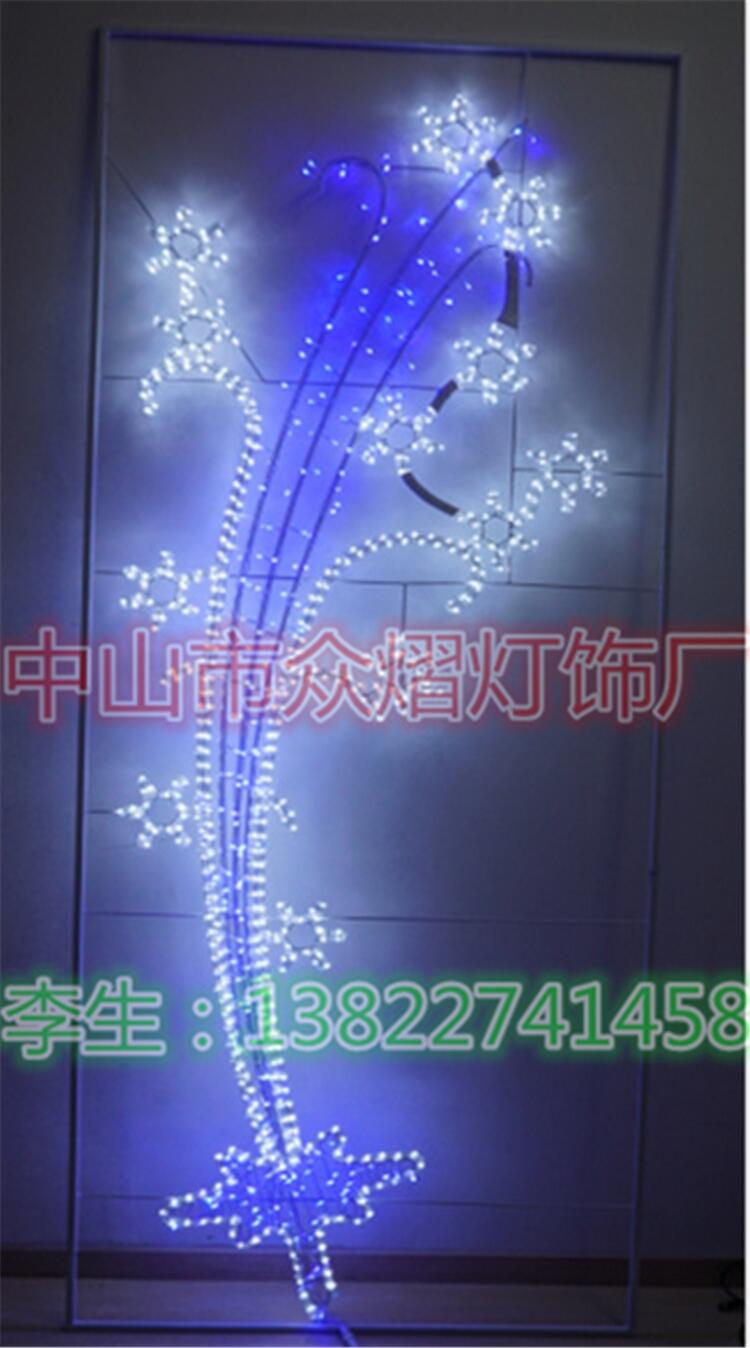 LED路燈桿造型燈 彩虹飛翔燈桿造型裝飾節(jié)日圖案