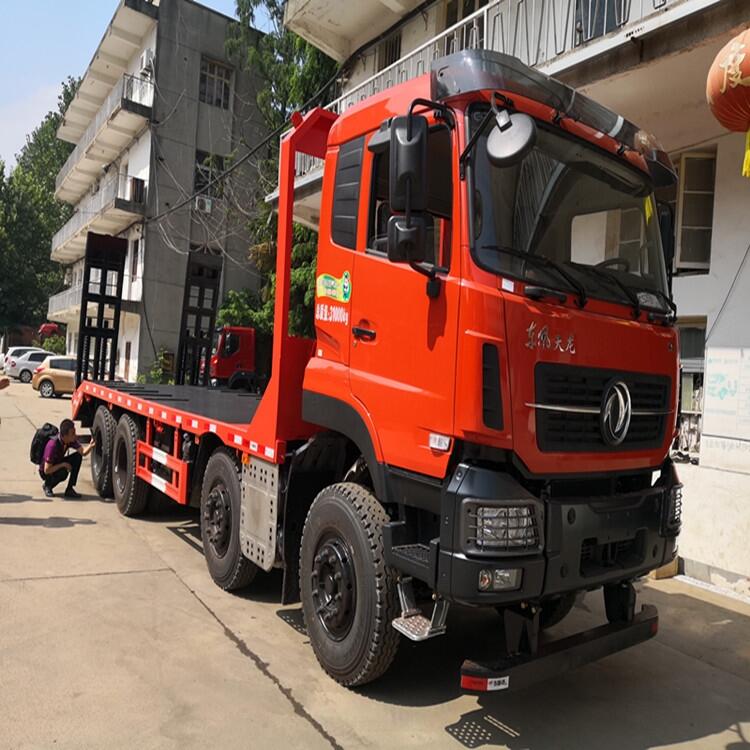 國6東風天龍（雷諾430馬力）前四后八挖機拖板車多少錢一臺