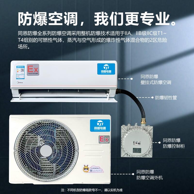 同恩分體壁掛式防爆空調(diào)機顆粒車間油站化工廠現(xiàn)貨