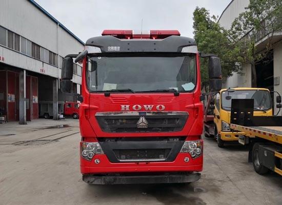 干粉消防車,重汽豪沃干粉水聯(lián)用消防車,消防車廠家價(jià)格