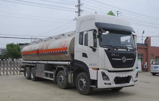 油罐車廠家,東風(fēng)天龍前四后八20噸罐式車,SLS5320GRYD6型易燃液體罐式運(yùn)輸車