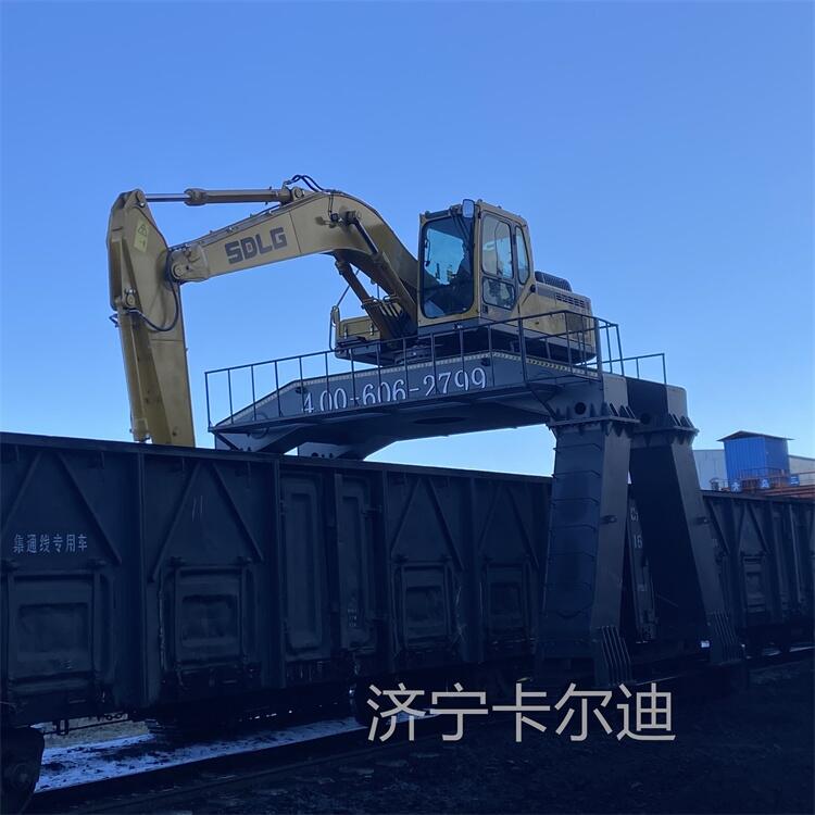 鐵路卸火車加高底盤 挖掘機(jī)加長(zhǎng)腿 大高腳卸火車