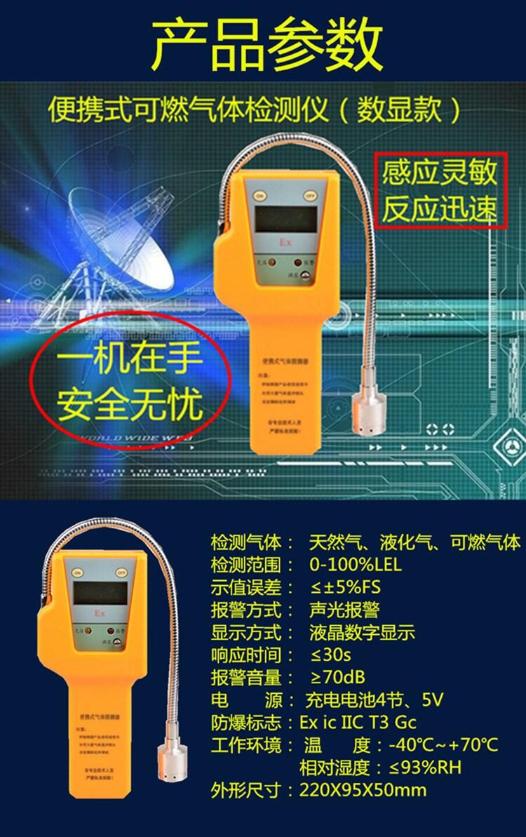 濟南圓加方Y(jié)A-SQJ便攜式有毒可燃氣體探測器