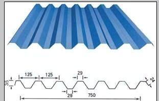 YX35-125-750型彩鋼瓦 V125型彩鋼瓦泡沫堵頭