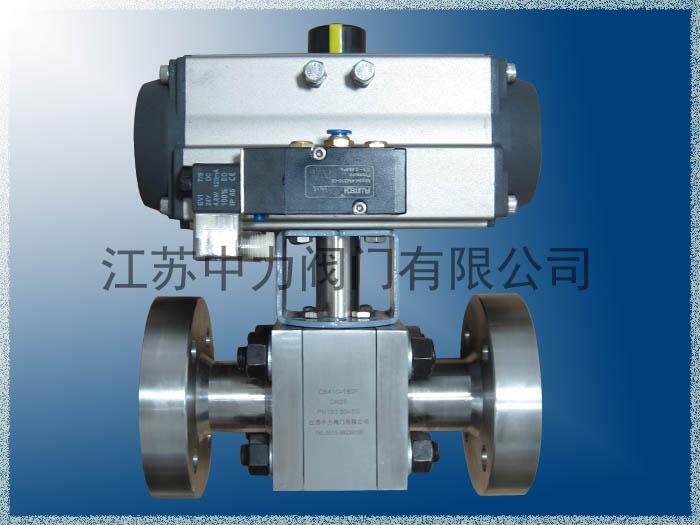 碳鋼高壓氣動法蘭球閥