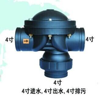 KM58P-4*4*4過濾器用卡箍反沖洗閥