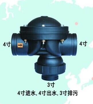 KM58P-4*4*3過(guò)濾器用二位三通閥(液動(dòng)/氣動(dòng)反沖洗閥)