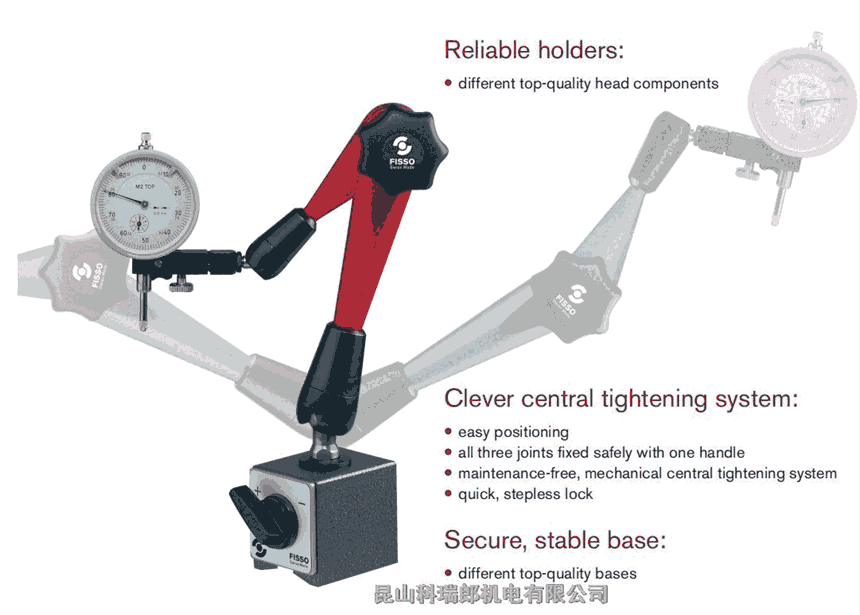 四川成都瑞士Fisso萬向磁性表座