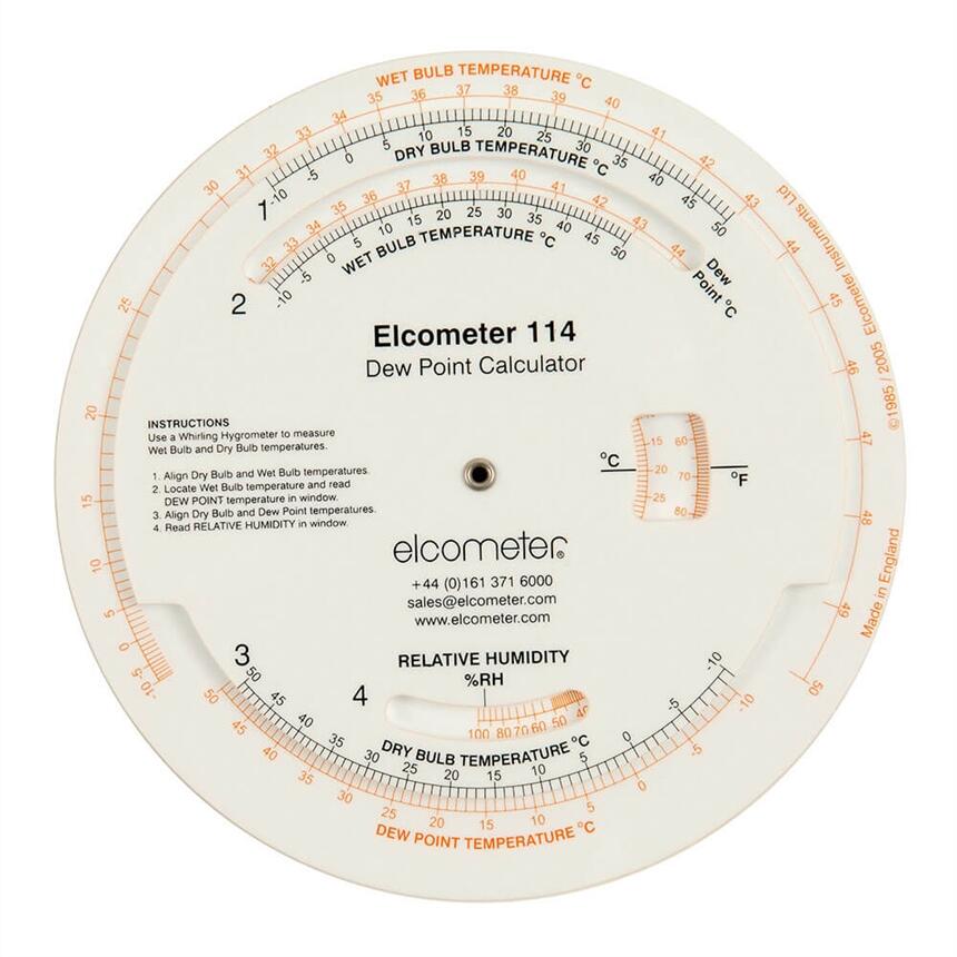 英國易高Elcometer 114 露點(diǎn)計(jì)算盤