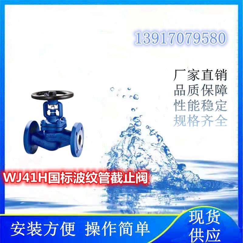 氫能項目上使用的WJ41H國標波紋管截止閥