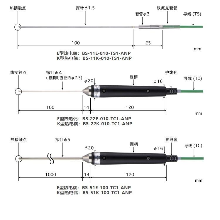 日本安立溫度傳感器BS-51K-100-TC1-ANP