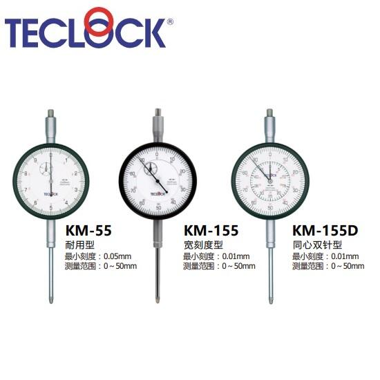 日本得樂TECLOCK長行程指針式百分表KM-155D