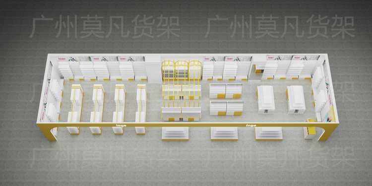 云南飾品百貨貨架空間設(shè)計(jì)、2024?潮玩貨架選擇可定制