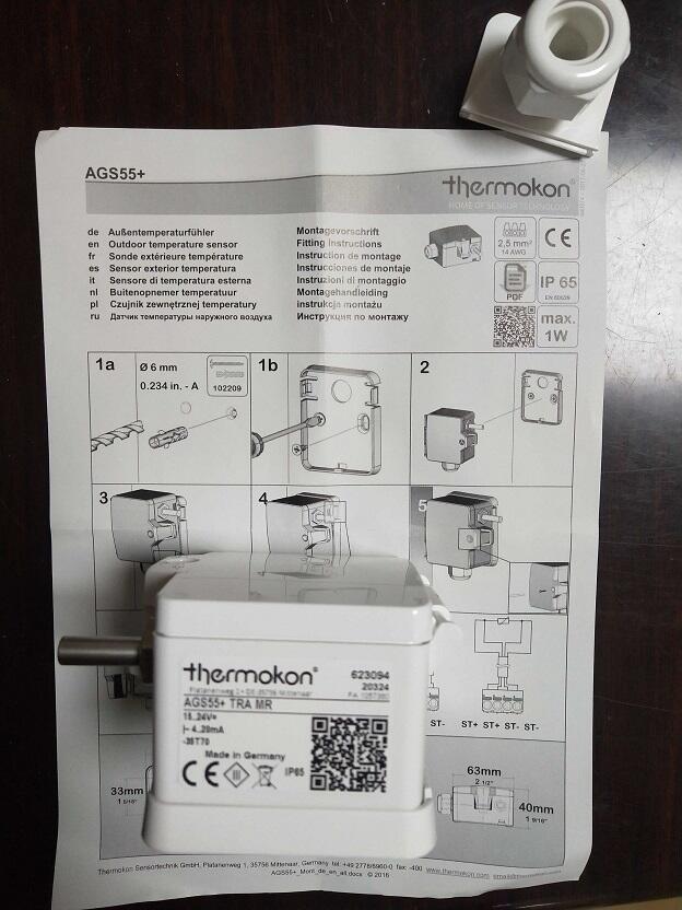 德國(guó)THERMOKON溫度傳感器