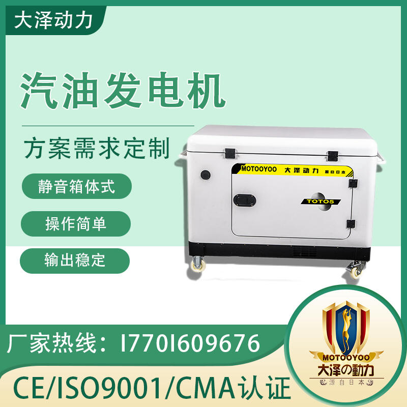 冷庫應(yīng)急用 大澤動(dòng)力 TOTO8 8000W 汽油發(fā)電機(jī)