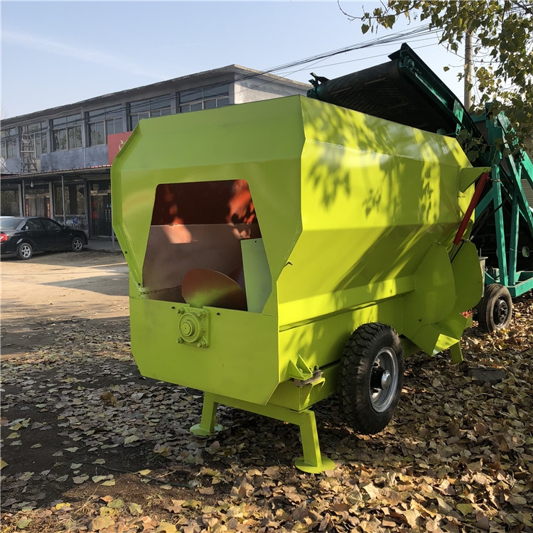 粗飼料混合機 牛羊草料攪混機 臥式飼料混合機