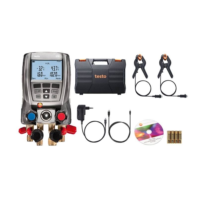 testo570-2套裝電子冷媒表組