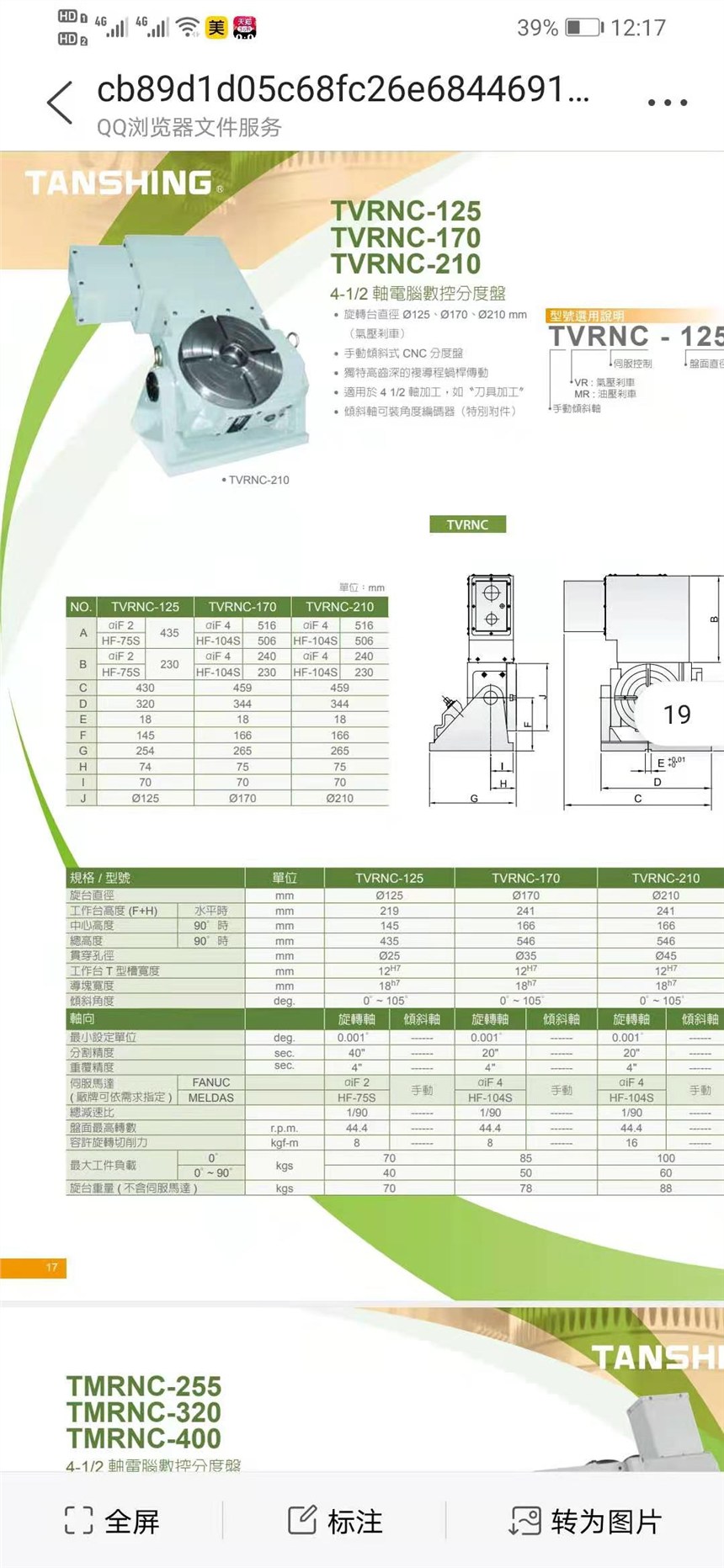 孟河鎮(zhèn) 四軸潭興有限公司 臺灣潭興VRNC-125L左手型  北川