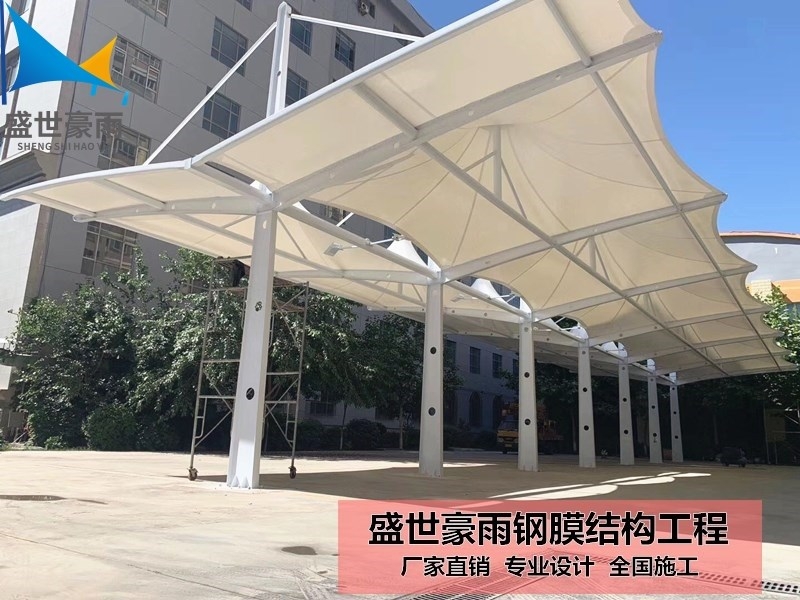 新疆克拉瑪依市新能源汽車充電樁棚盛世豪雨安裝廠家質(zhì)量可靠