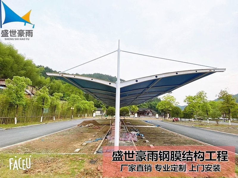 新疆喀什地區(qū)電動(dòng)車停車棚盛世豪雨大梁加工量大從優(yōu)