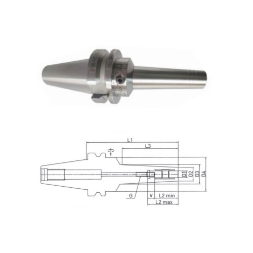 美達BT高精度細長筆形液壓刀柄BT40-MHC06S-100