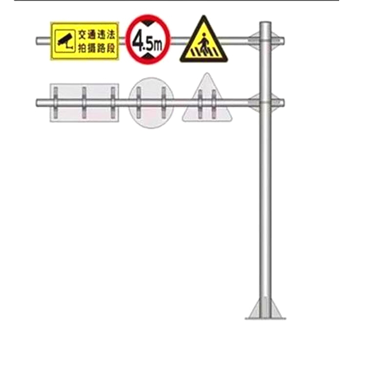 山東公路交通道路標志桿廠家加工定制多種規(guī)格一套也是出廠價