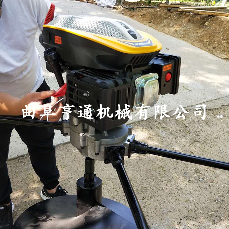 汽油植樹挖坑機 多功能汽油打洞機 新型車載式種植鉆孔機