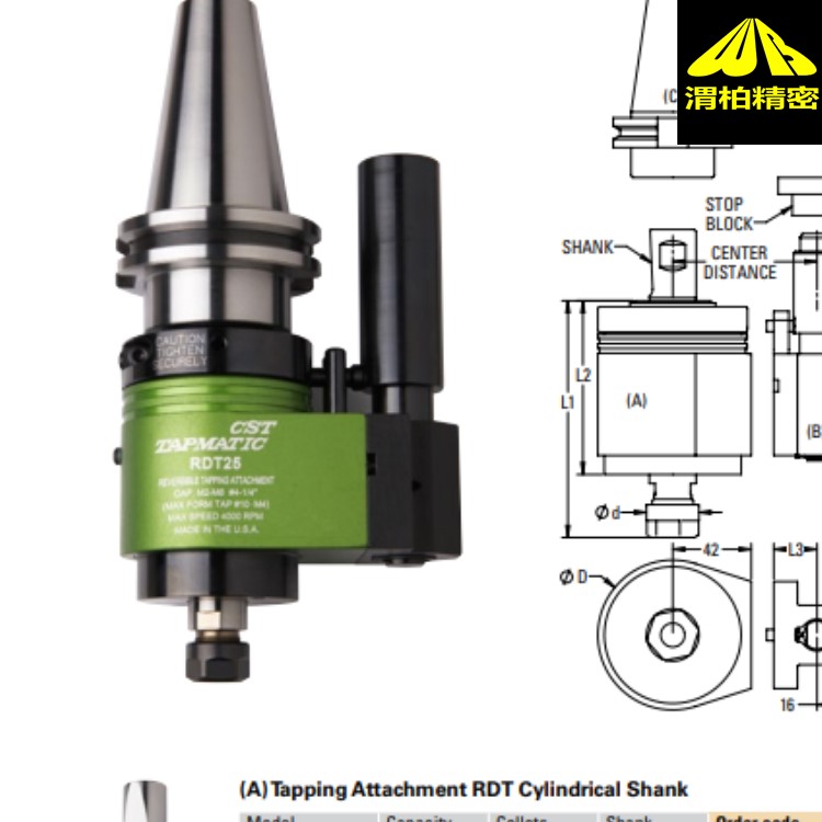 進(jìn)口TAPMATIC攻絲刀具及Tapmatic同步攻絲可減少機(jī)器主軸磨損