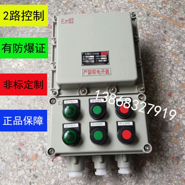 BQC53防爆電磁起動器 5.5KW2路啟?？刂? title=