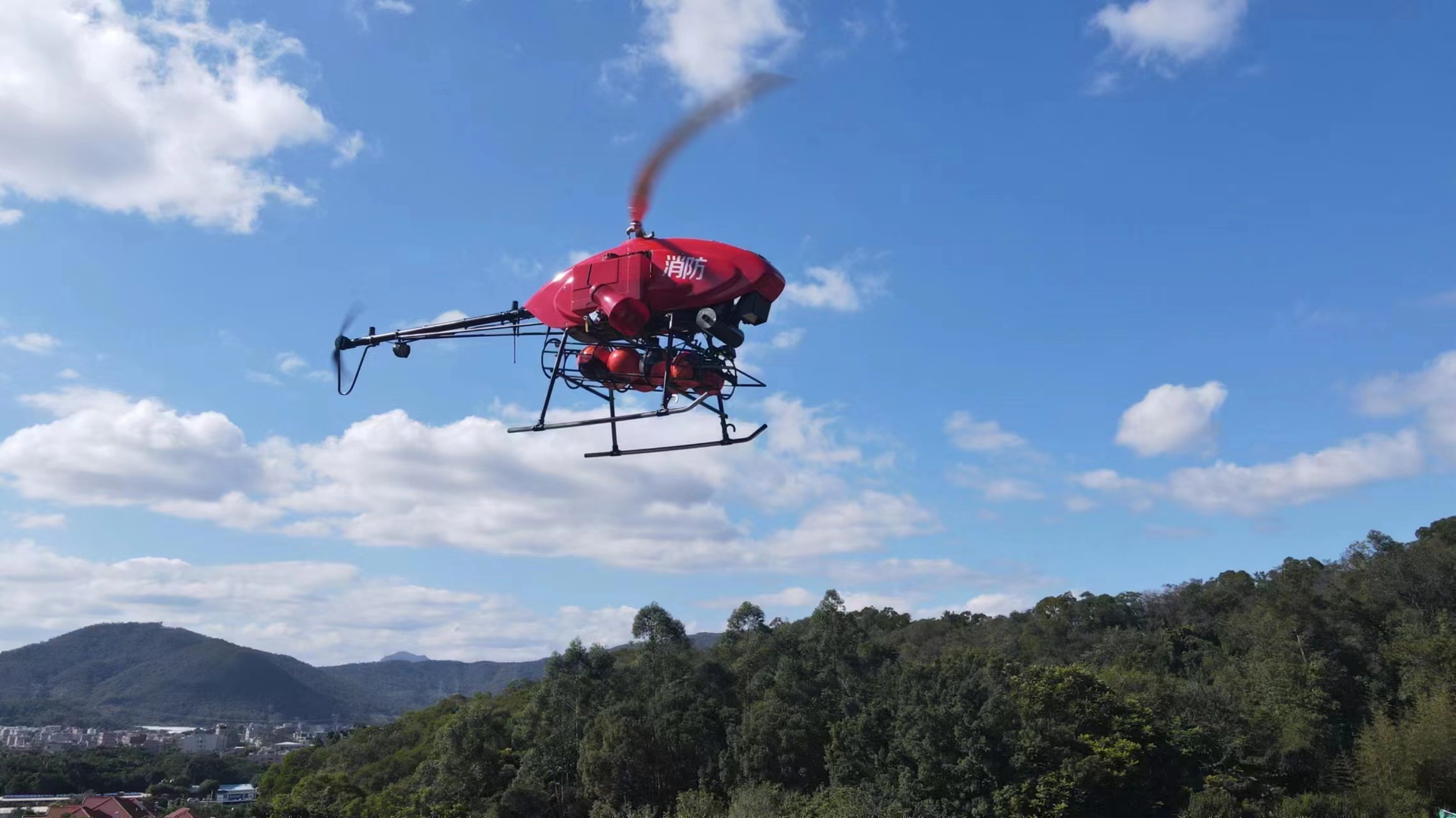 自然災害監(jiān)測預警滯空時間長飛行速度快無人直升機