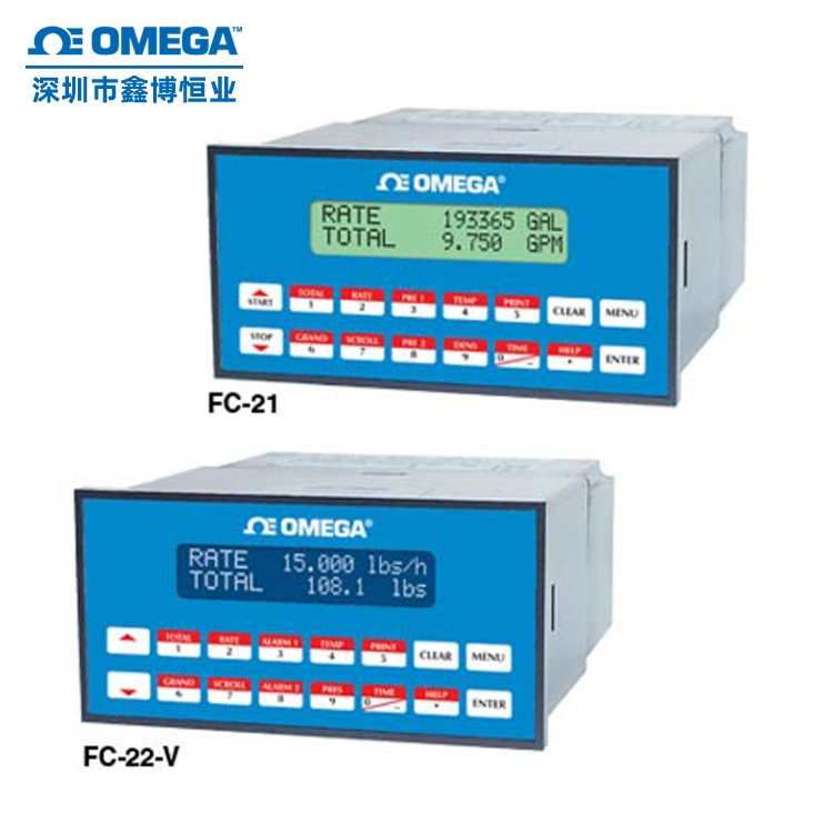 FC-21-NEMA FC-22-RS485 FC-21流量計OMEGA歐米茄