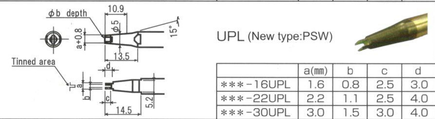 上海焊錫機器人工廠供應阿波羅Apollo自動焊錫機烙鐵頭DS-30PSW15-F-AZ