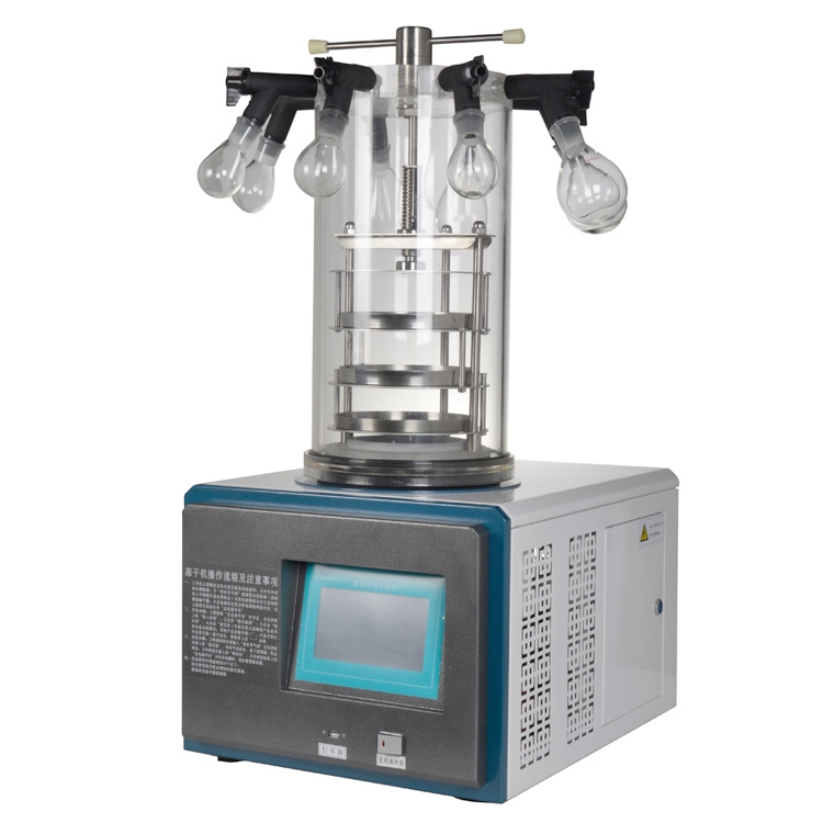 LGJ-10多歧管冷凍干燥機小型壓蓋凍干機