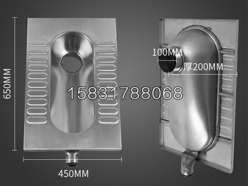 農(nóng)村公廁改造用不銹鋼蹲坑