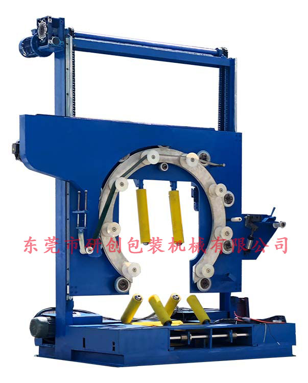 鋼絲纏繞機設備 廣州膠管圍膜機  全自動紙箱裹包機代理 水平纏繞機公司