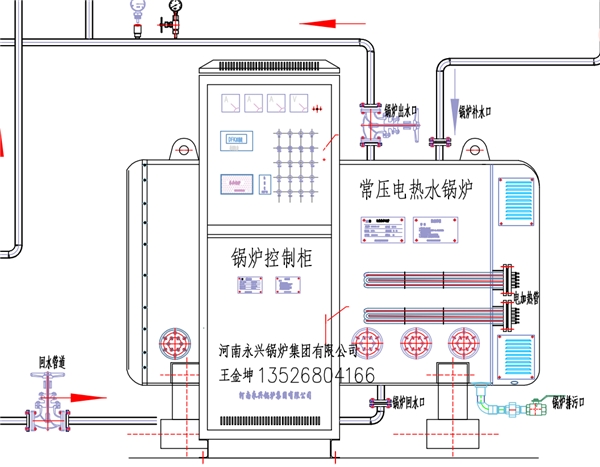 360KW電加熱洗浴熱水鍋爐