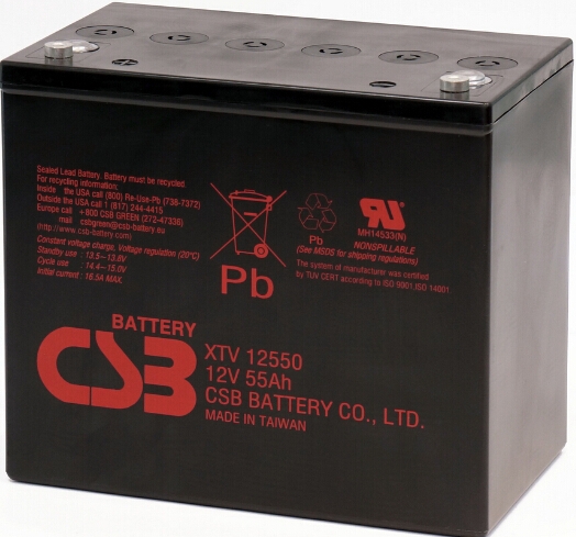 CSB蓄電池XTV12550臺(tái)灣品牌12v55ah原廠特供 走量不走價(jià)