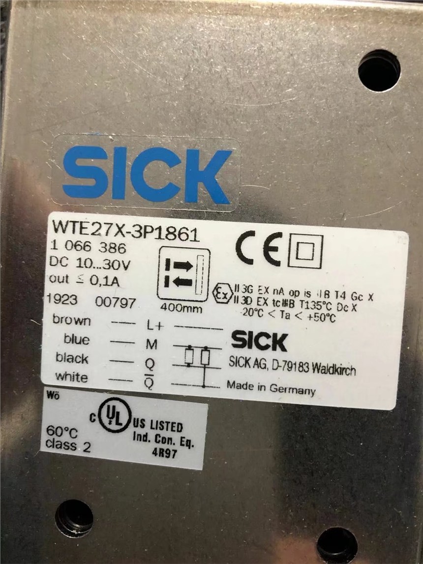 德國西克SICK光電開關WTE27X-3P1861