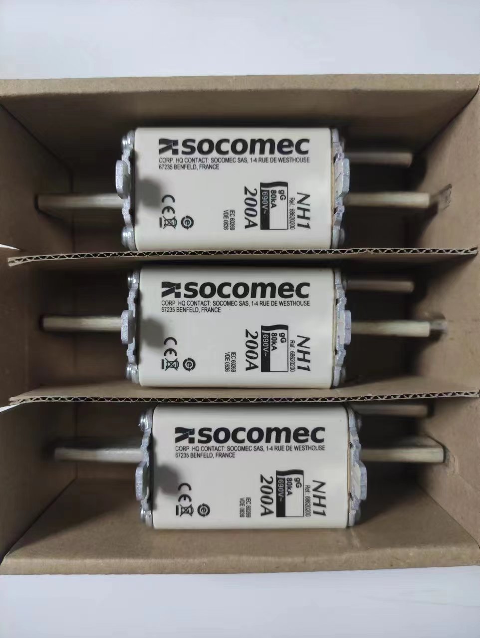 SOCOMEC熔斷器NH00/100A/PartNo.66930100