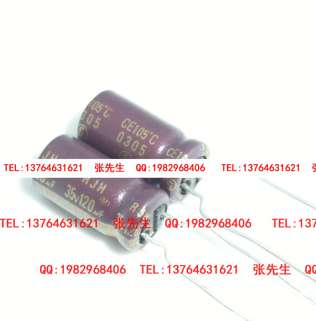 ELNA電解電容120uf35v120uf RJJ高頻低內(nèi)阻金字體