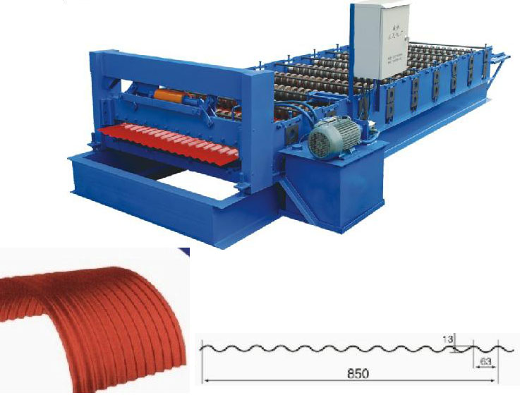 850水波紋壓型設備